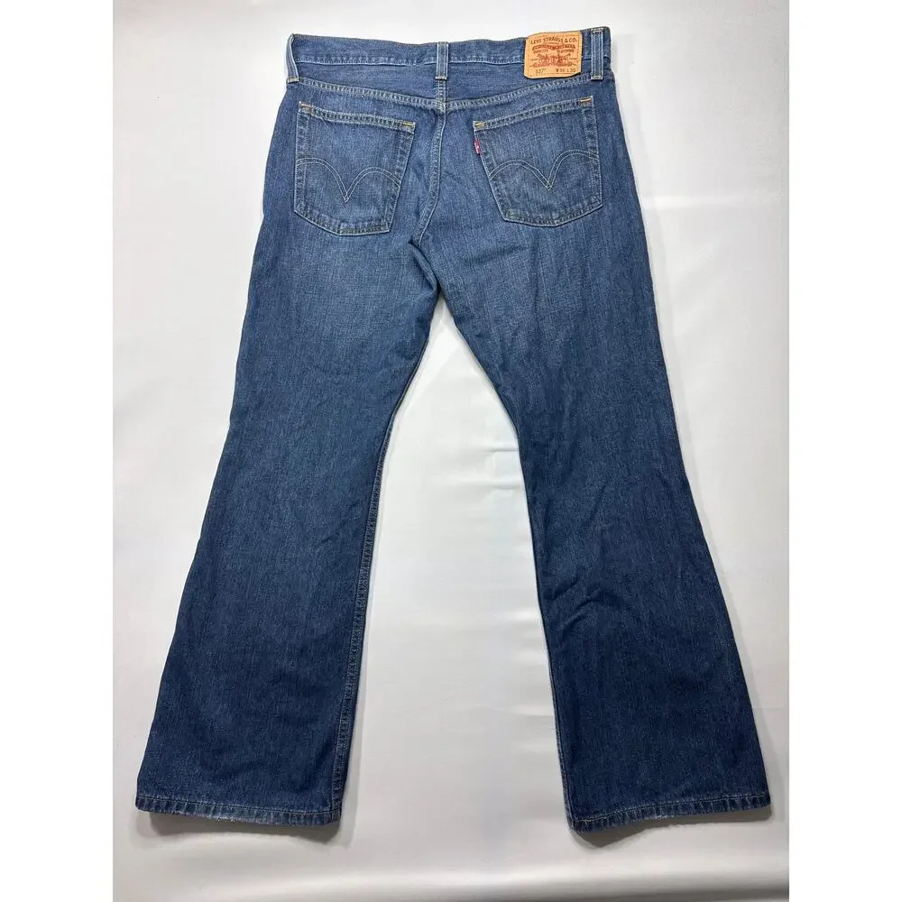 Levi's‎ 527 Men's Low Rise Bootcut Blue Jeans- Size 36x30 (36x31)